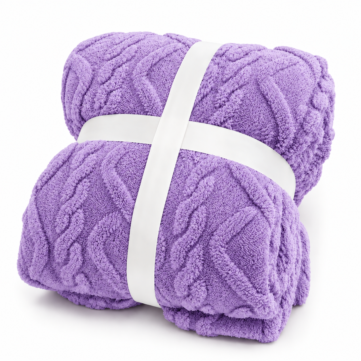 Jacquard Rhombus Velvet Throw Blanket - Double-Sided Soft Warm Blanket for Sofa & Bed