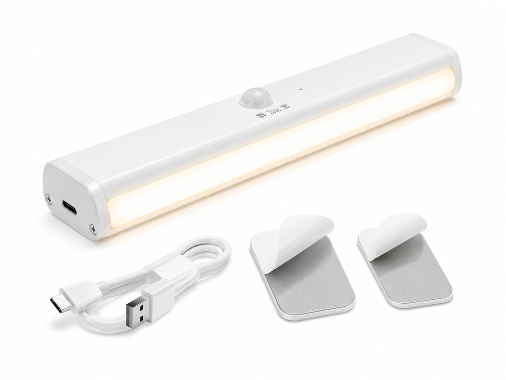Rechargeable Motion Sensor LED Light - Wireless Under Cabinet & Closet Night Light
