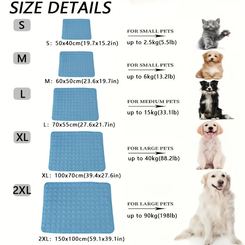 Breathable summer cooling pad for pets
