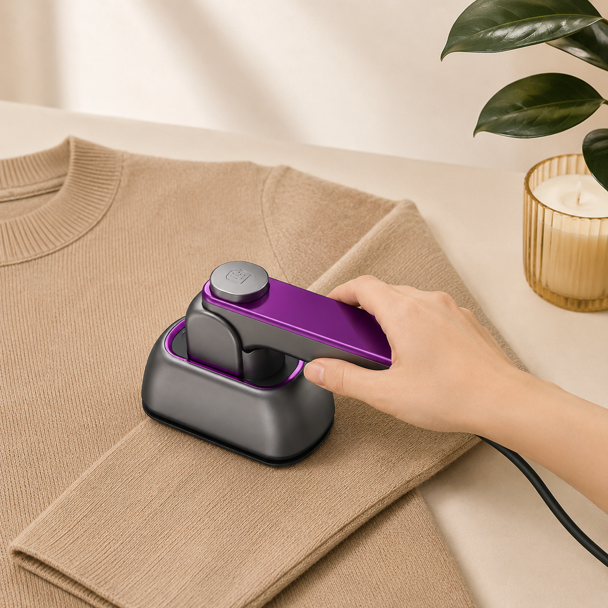 2-in-1 Portable Handheld Garment Steamer & Mini Steam Iron - Travel & Home Wrinkle Remover