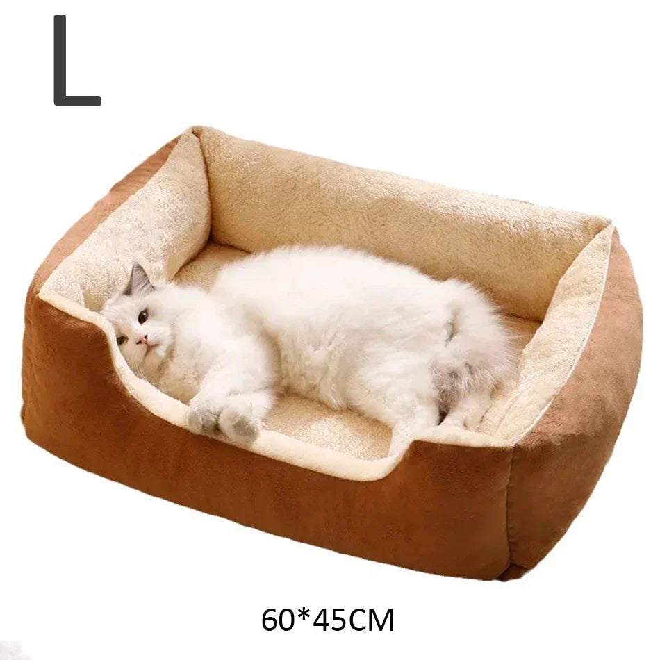 Washable plush pet cushion
