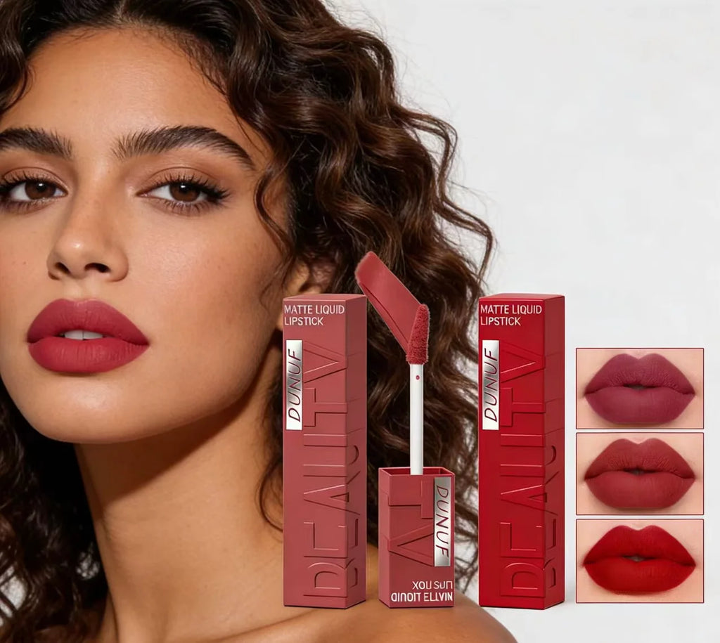 Matte Velvet Lipstick | Waterproof, Long-Lasting Lip Gloss – Non-Transfer & Non-Sticky