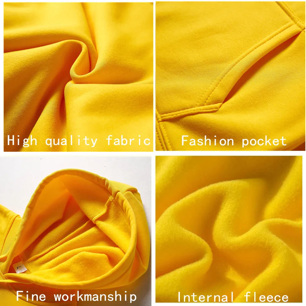 Yellow Soft everyday hoodie with a comfortable relaxed fit.
