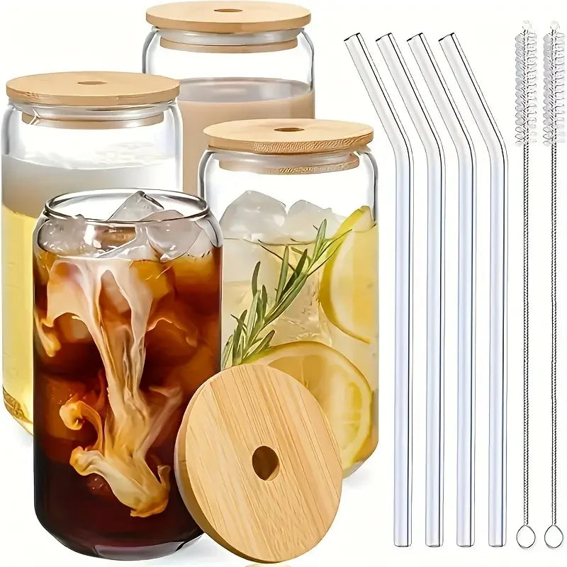 Glass tumbler for juice and tea
