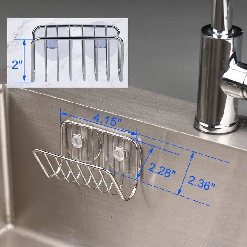 Compact kitchen sponge holder
