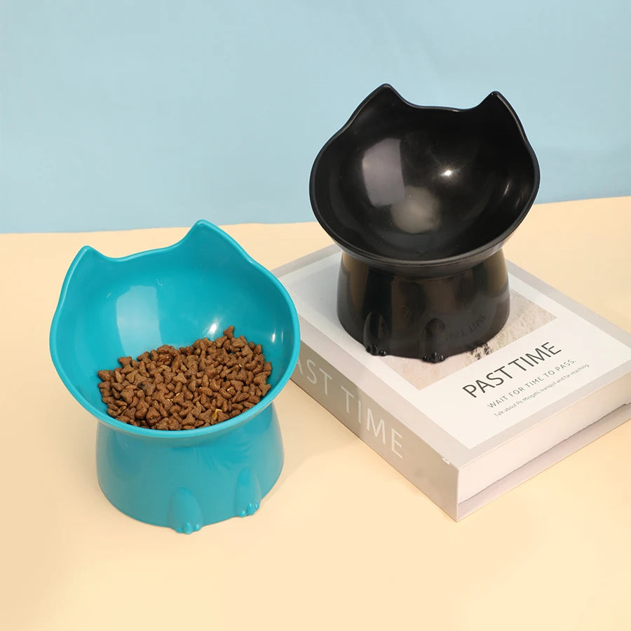 Durable plastic cat bowl
