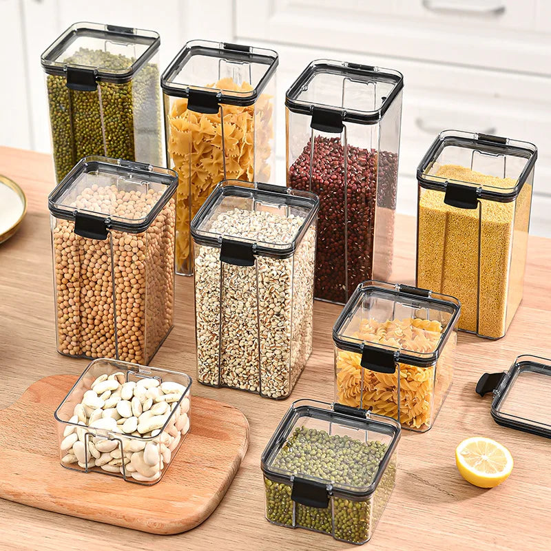 Stackable Kitchen Pantry Organizer Container Set