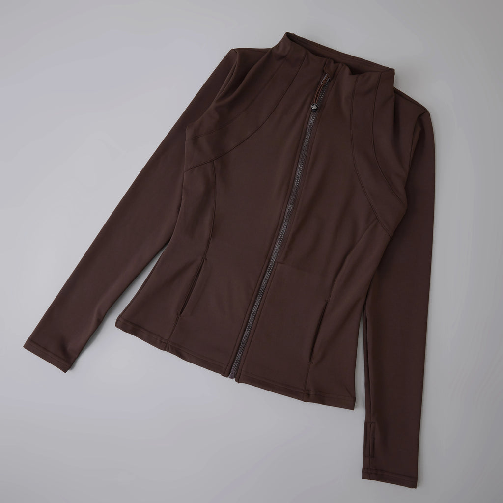 Brown active wear  jacket for sport, running etc. 