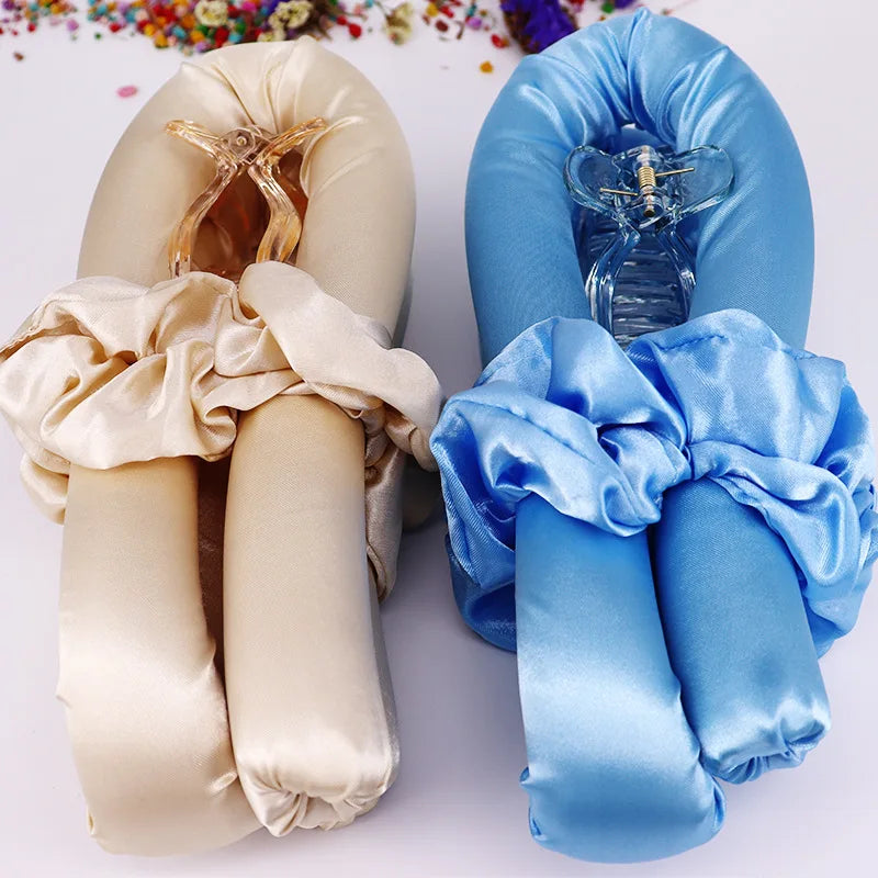 Heatless Hair Curling Ribbon Set – Overnight Soft Curling Headband