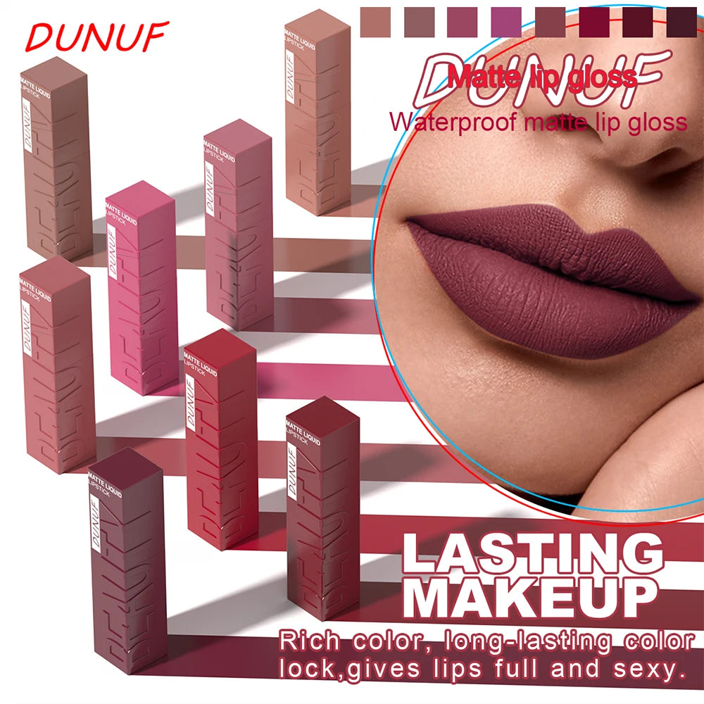 Matte Velvet Lipstick | Waterproof, Long-Lasting Lip Gloss – Non-Transfer & Non-Sticky