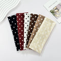 Soft cotton blend polka dot headband
