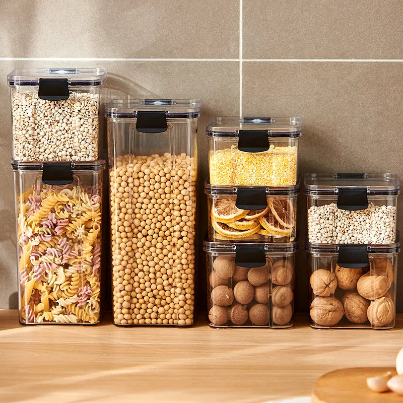 Stackable Kitchen Pantry Organizer Container Set
