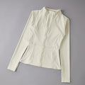 White jacket on a gray background