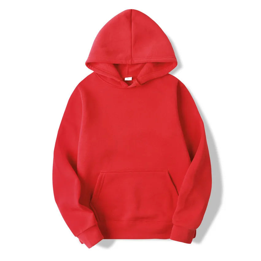 Everyday unisex hoodie with long sleeves and front pocket.
