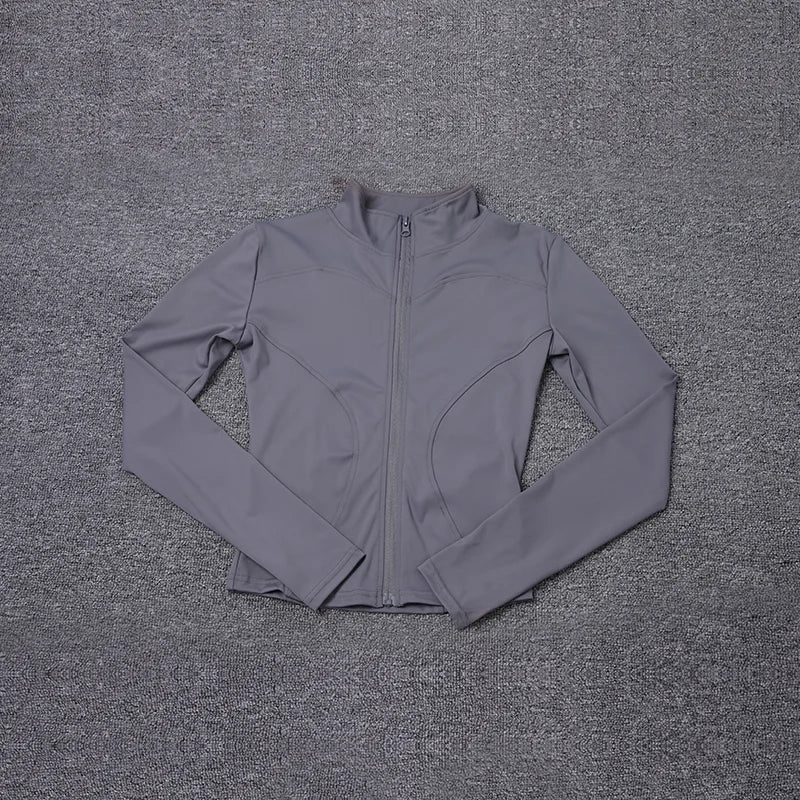 Gray jacket on a textured gray background