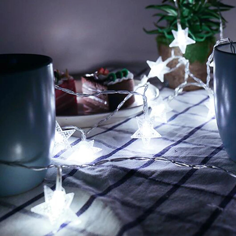 Aesthetic room décor with LED star lights.
