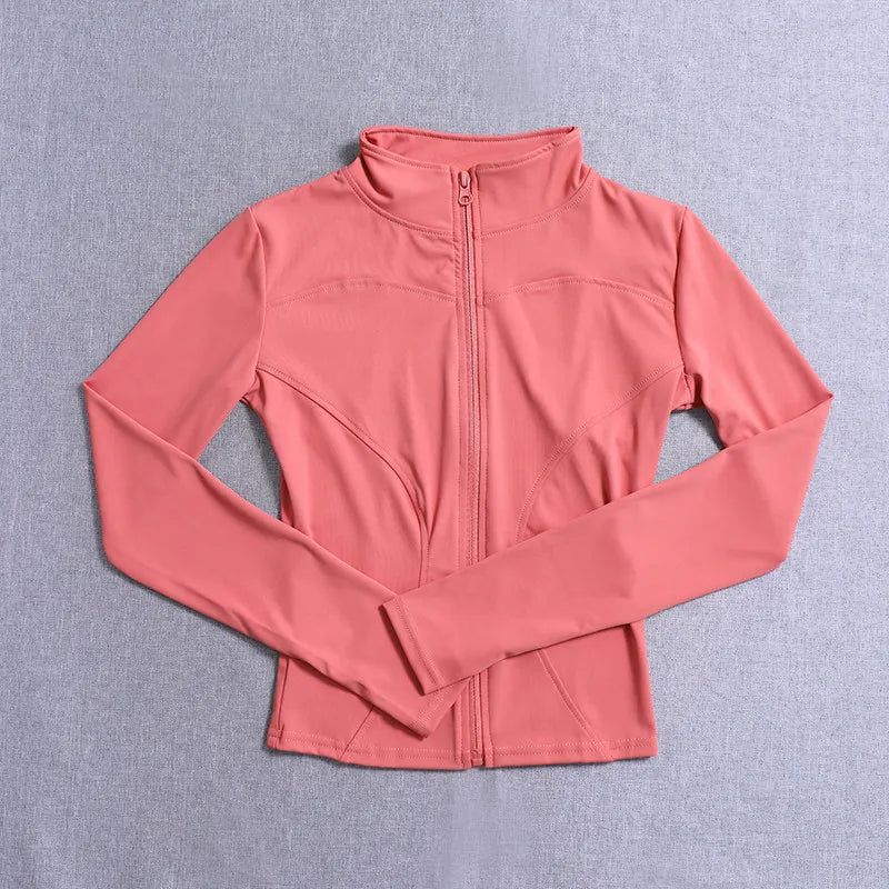 Pink zip-up jacket for sport gym etc. 