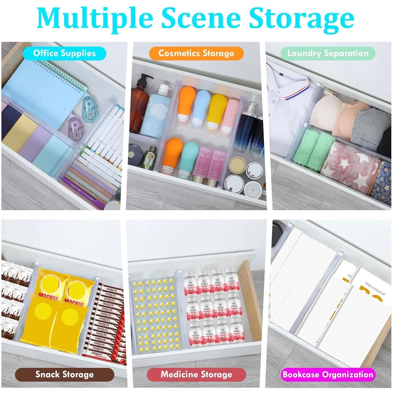 Home organization drawer storage solution
