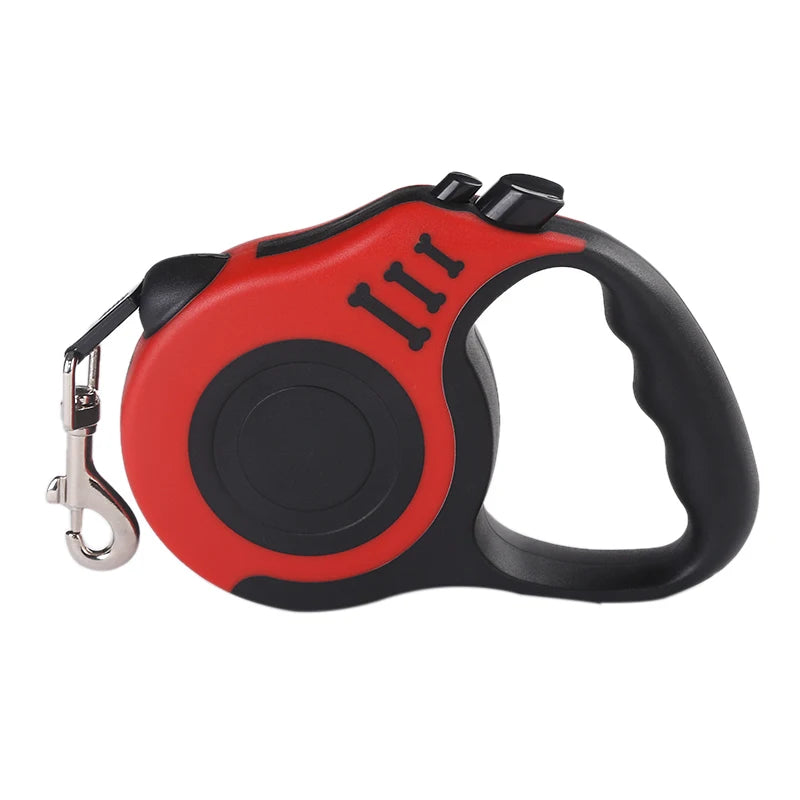 Retractable Dog Leash with One-Hand Brake & Durable Nylon Lead
