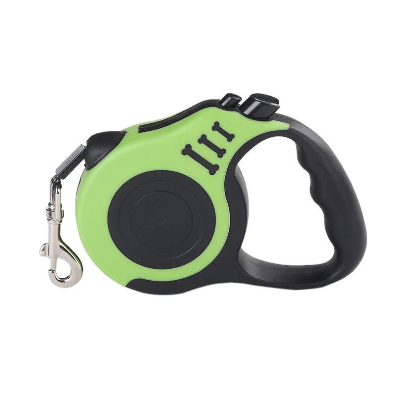Retractable Dog Leash with One-Hand Brake & Durable Nylon Lead