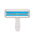Multi-surface reusable roller for removing pet hair
