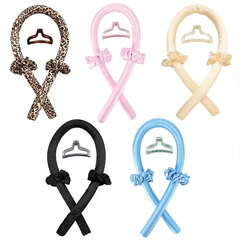 Heatless Hair Curling Ribbon Set – Overnight Soft Curling Headband