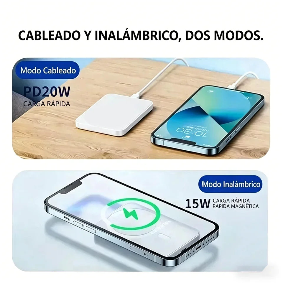 Magnetic Wireless Power Bank — Fast Charging Portable Charger | Up to 50,000mAh