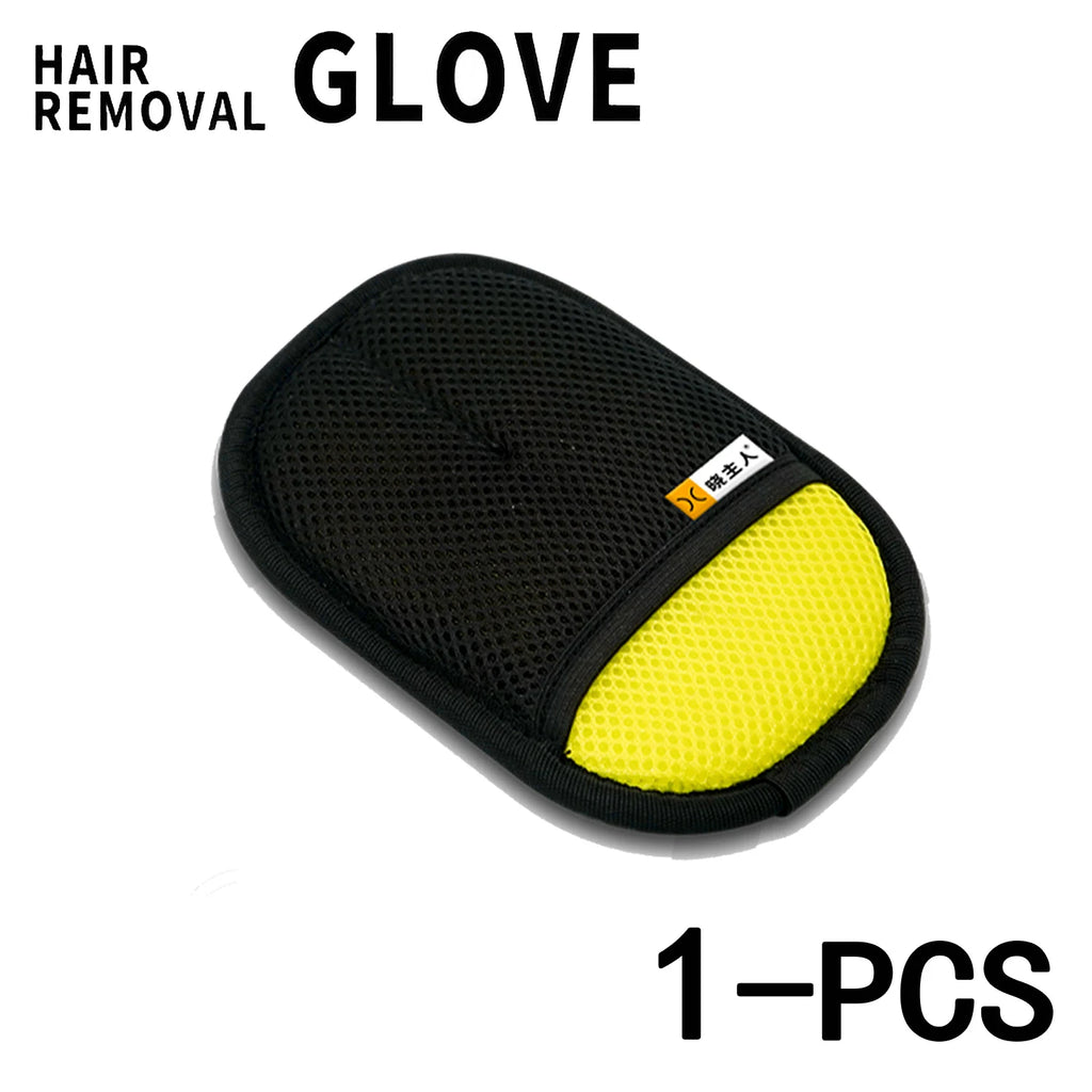 Pet fur removal gloves for furniture cleaning
