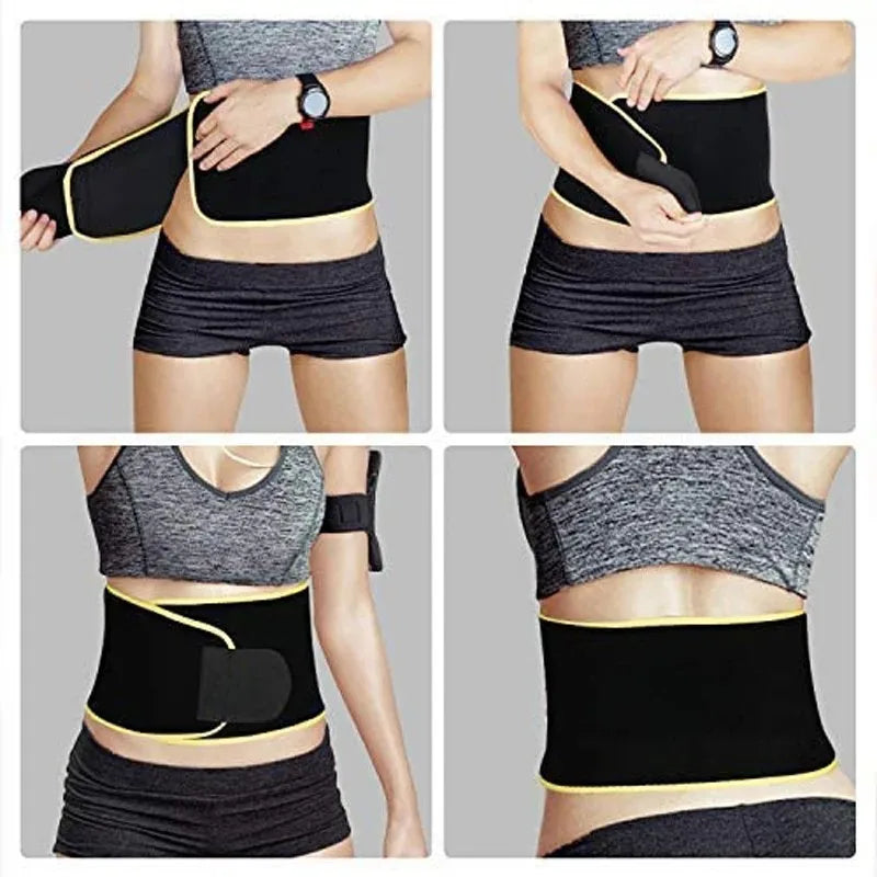 Sports Sweat Waist Trimmer Belt – Sauna Slimming & Back Support