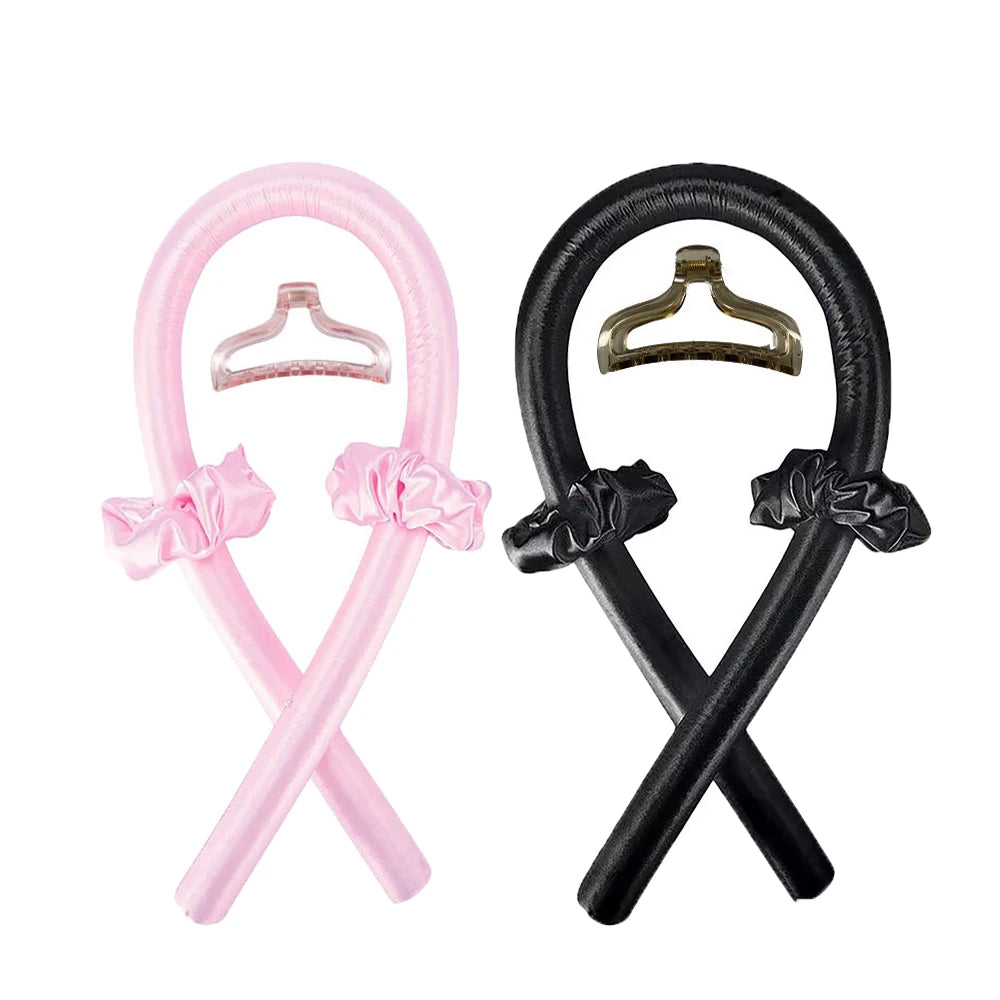Heatless Hair Curling Ribbon Set – Overnight Soft Curling Headband