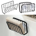 Stainless steel sponge holder for kitchen sink
