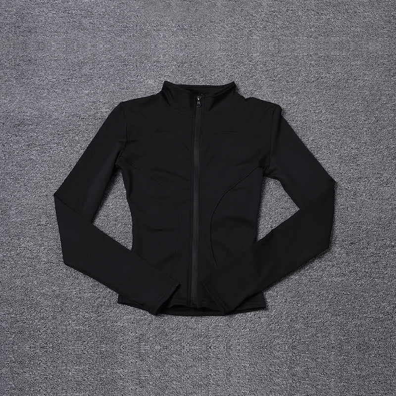 Black jacket on a gray textured background