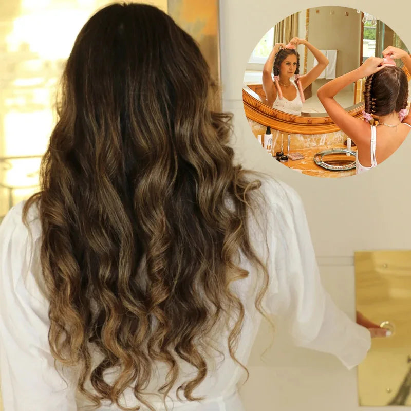 Heatless Hair Curling Ribbon Set – Overnight Soft Curling Headband