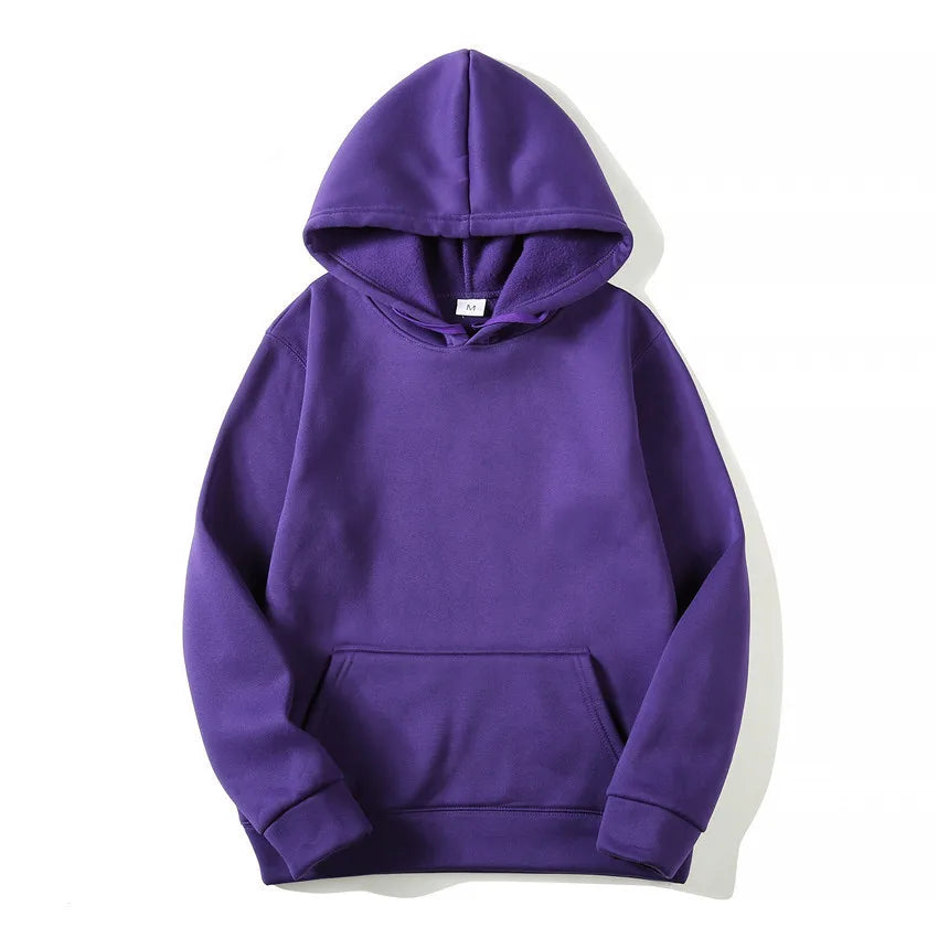Purple versatile pullover sweatshirt designed for everyday wear.
