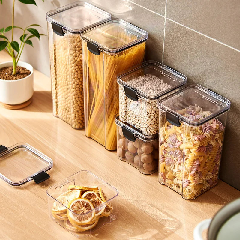 Stackable Kitchen Pantry Organizer Container Set