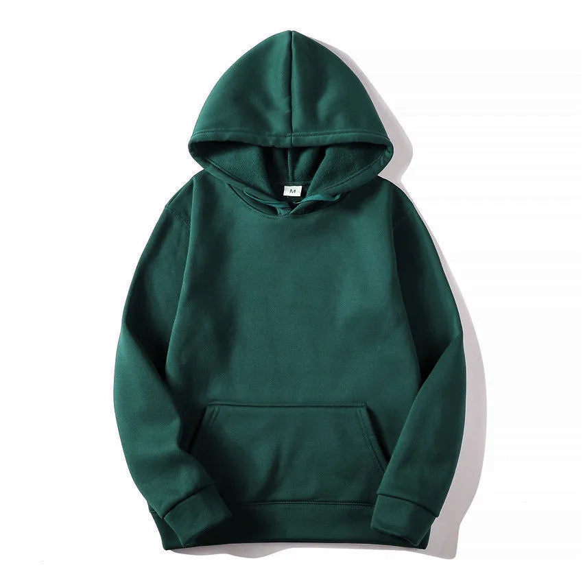 Premium unisex hoodie in classic solid  green colors.

