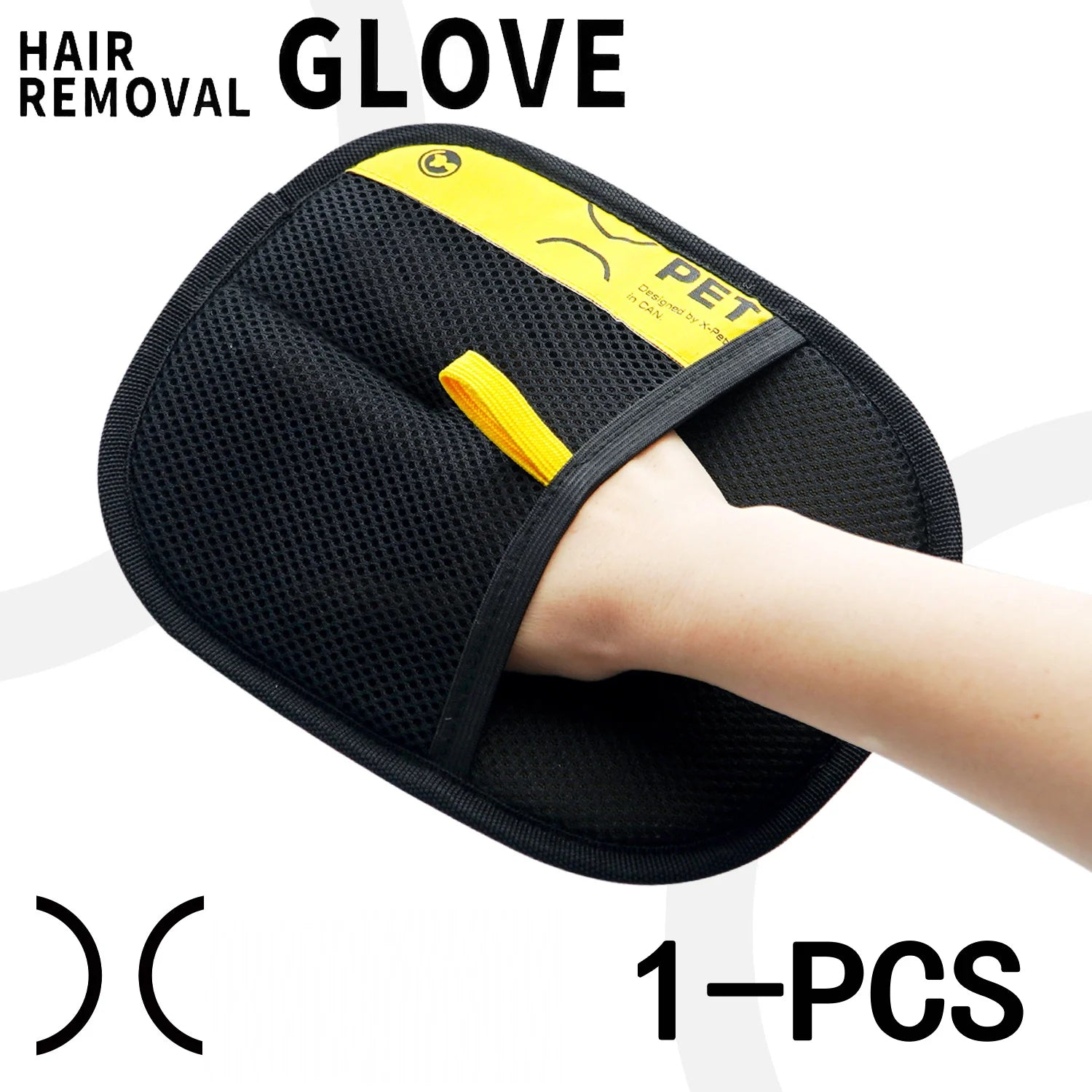 Electrostatic gloves for removing pet hair
