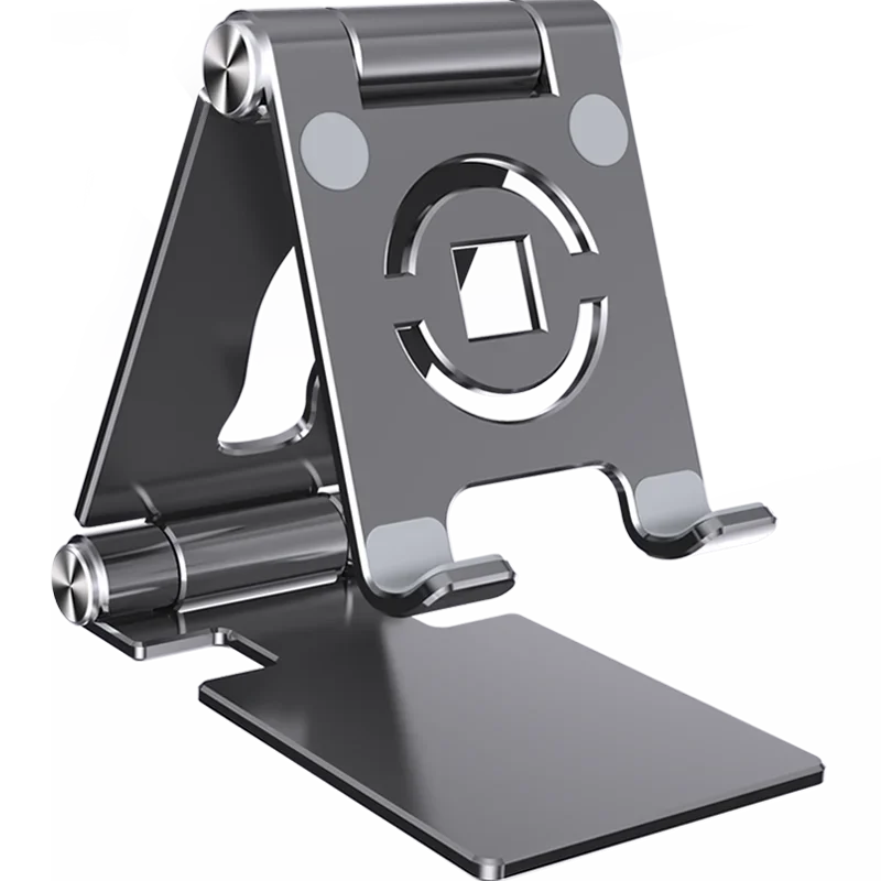 360° Adjustable Aluminum Tablet & Phone Stand - Foldable Desktop Holder for iPad & Smartphones