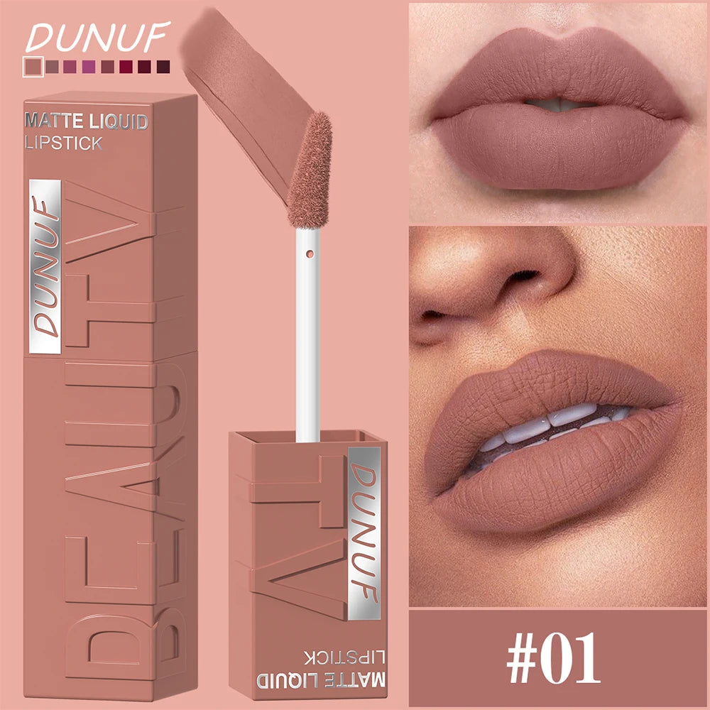 Matte Velvet Lipstick | Waterproof, Long-Lasting Lip Gloss – Non-Transfer & Non-Sticky