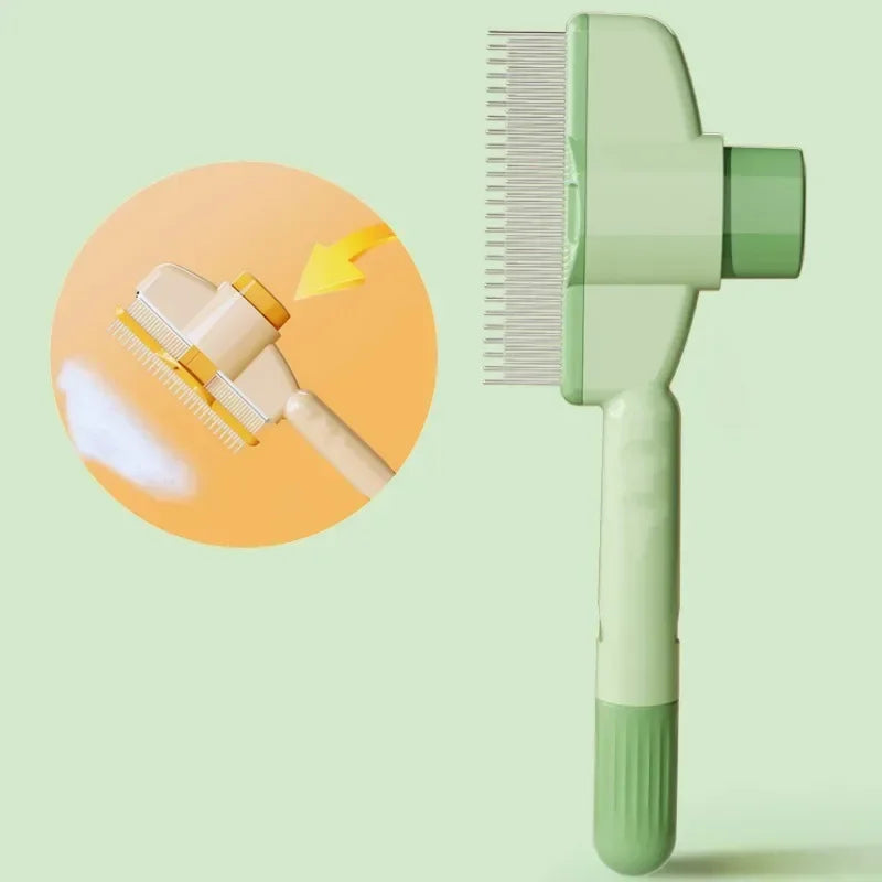 Stainless steel pet grooming brush
