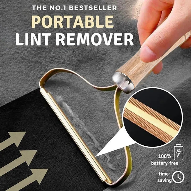 Portable Pet Hair & Lint Remover Brush – Reusable Manual Fabric Cleaner for Clothes, Sofas & Carpets