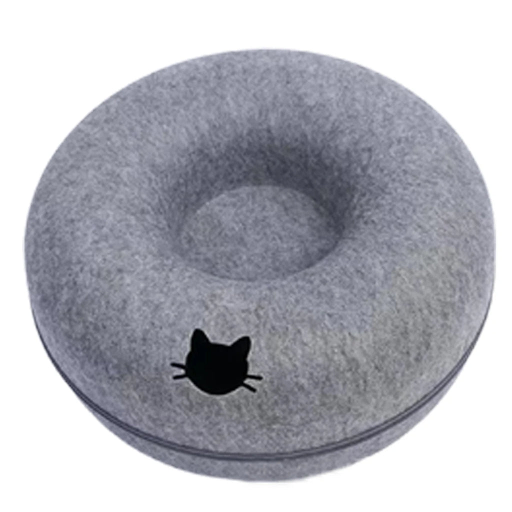 Comfortable pet bed with enclosed design
