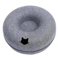 Comfortable pet bed with enclosed design
