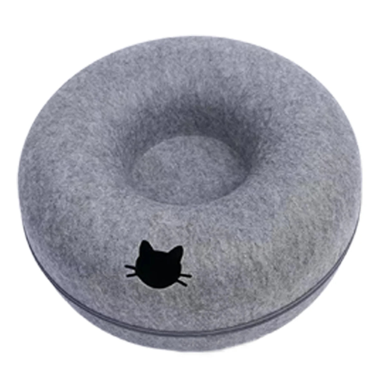 Comfortable pet bed with enclosed design
