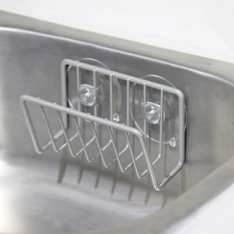 Suction cup kitchen sponge organizer
