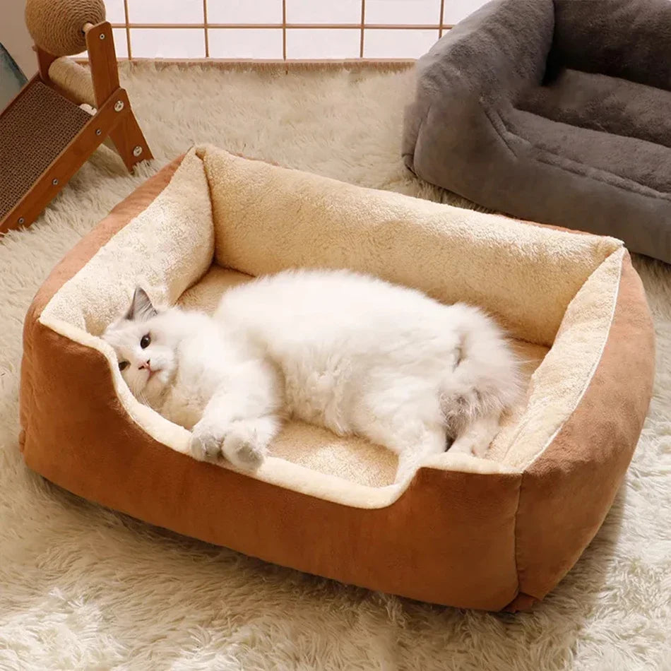 Plush pet sleeping cushion
