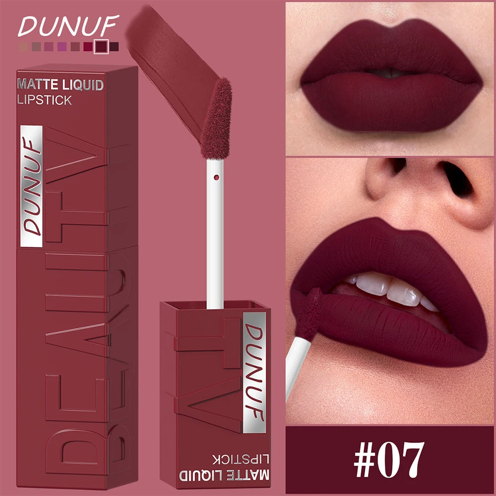 Matte Velvet Lipstick | Waterproof, Long-Lasting Lip Gloss – Non-Transfer & Non-Sticky