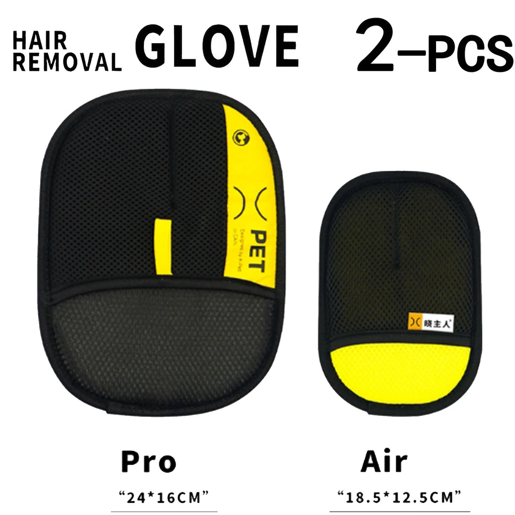 Washable grooming gloves for dog and cat hair
