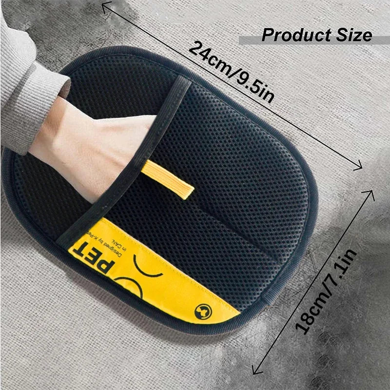 Pet grooming gloves for furniture and clothing
