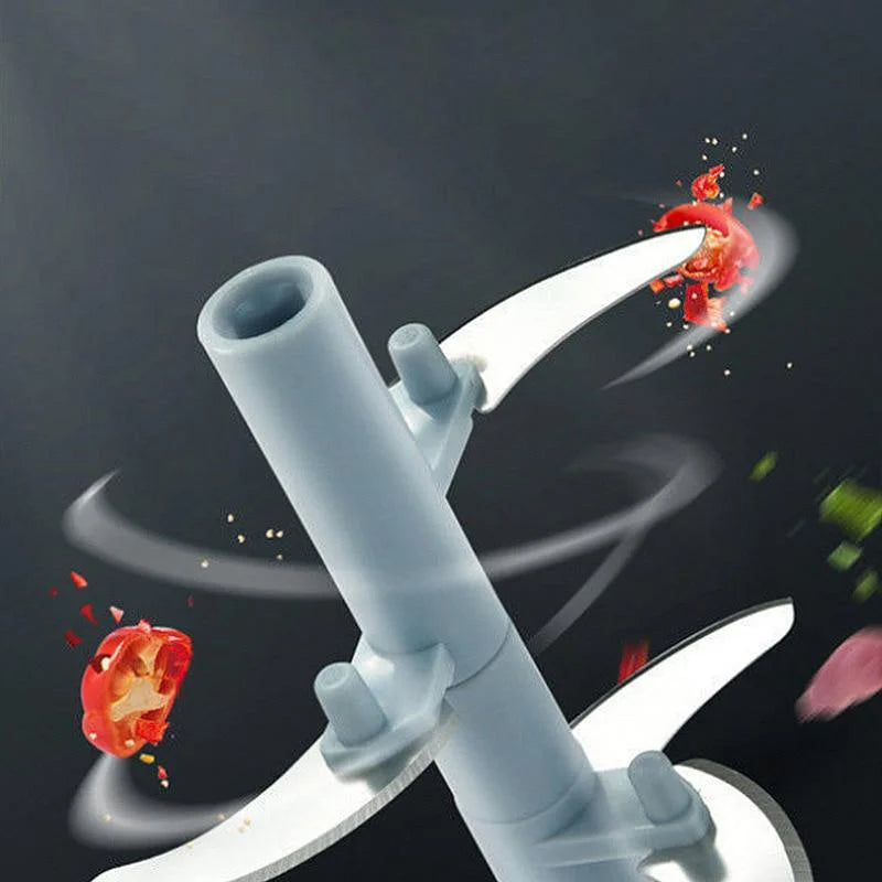 Compact manual food processor
